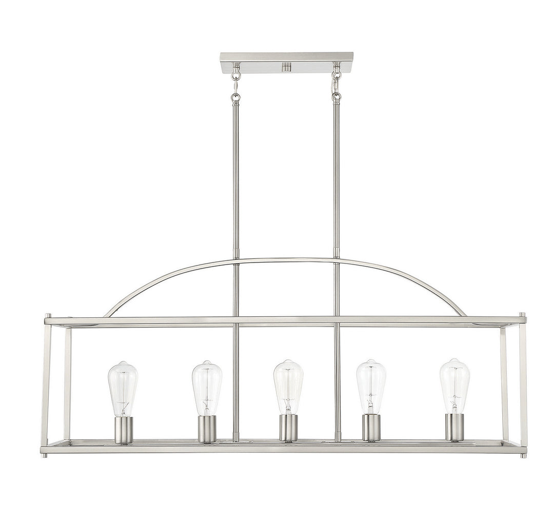 Savoy House Palladian Five Light Linear Chandelier