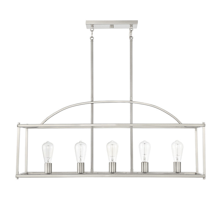 Savoy House Palladian Five Light Linear Chandelier