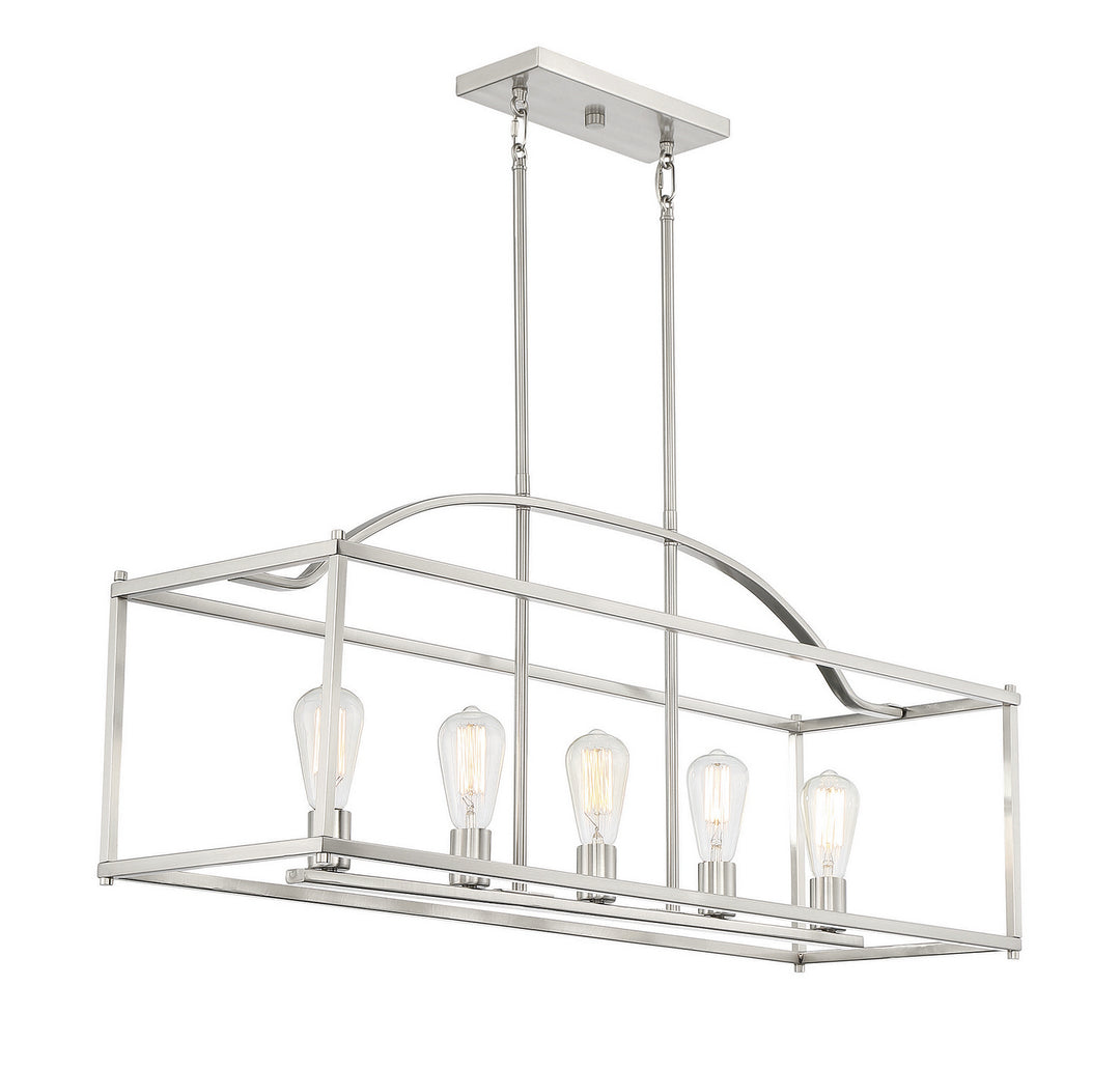 Savoy House Palladian Five Light Linear Chandelier