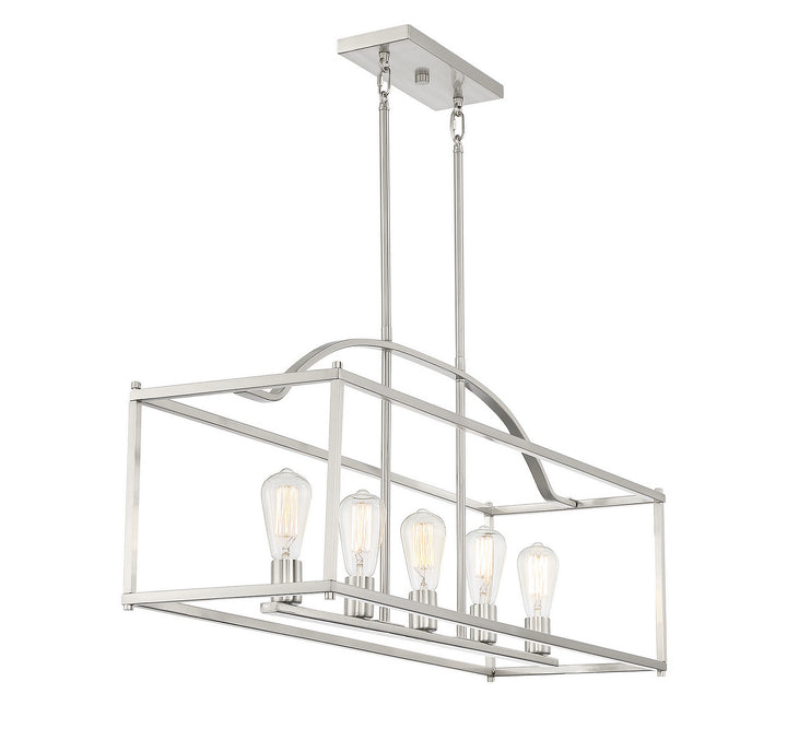 Savoy House Palladian Five Light Linear Chandelier