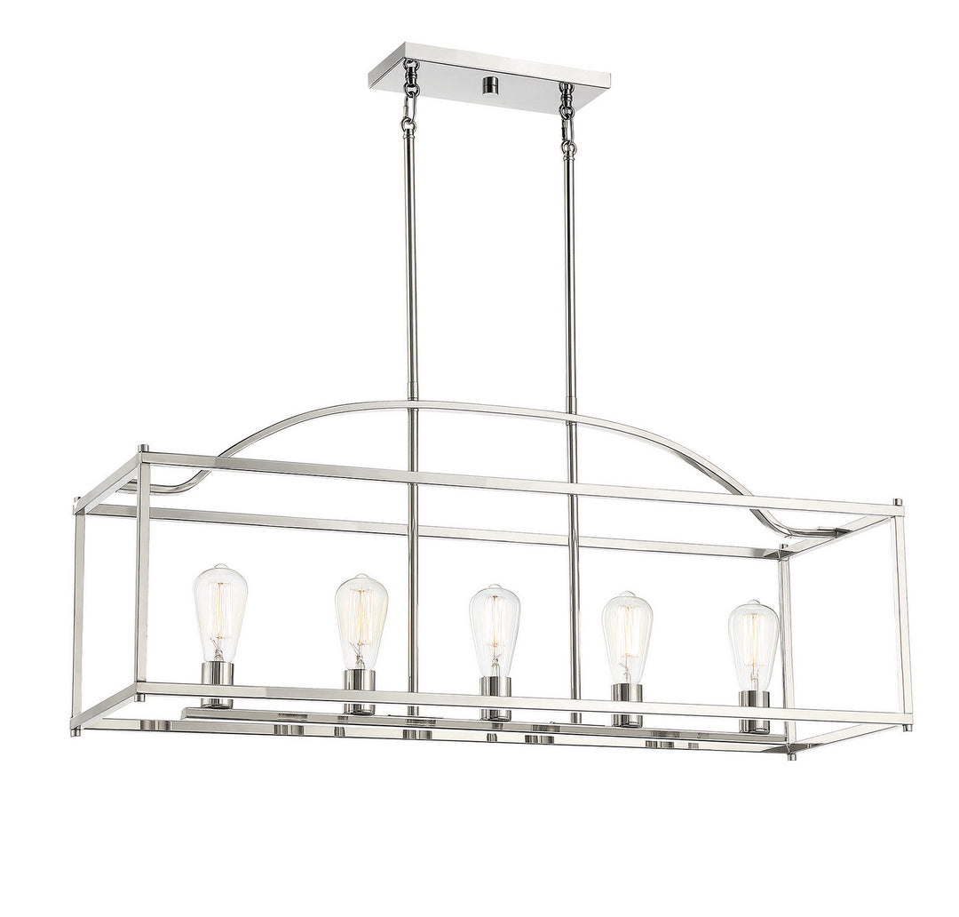 Savoy House Palladian Five Light Linear Chandelier