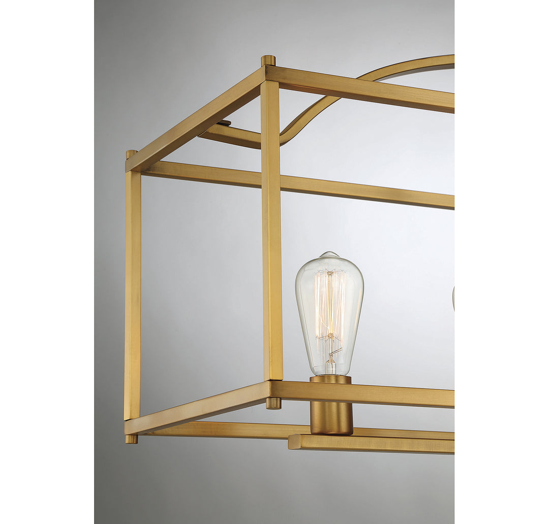 Savoy House Palladian Five Light Linear Chandelier