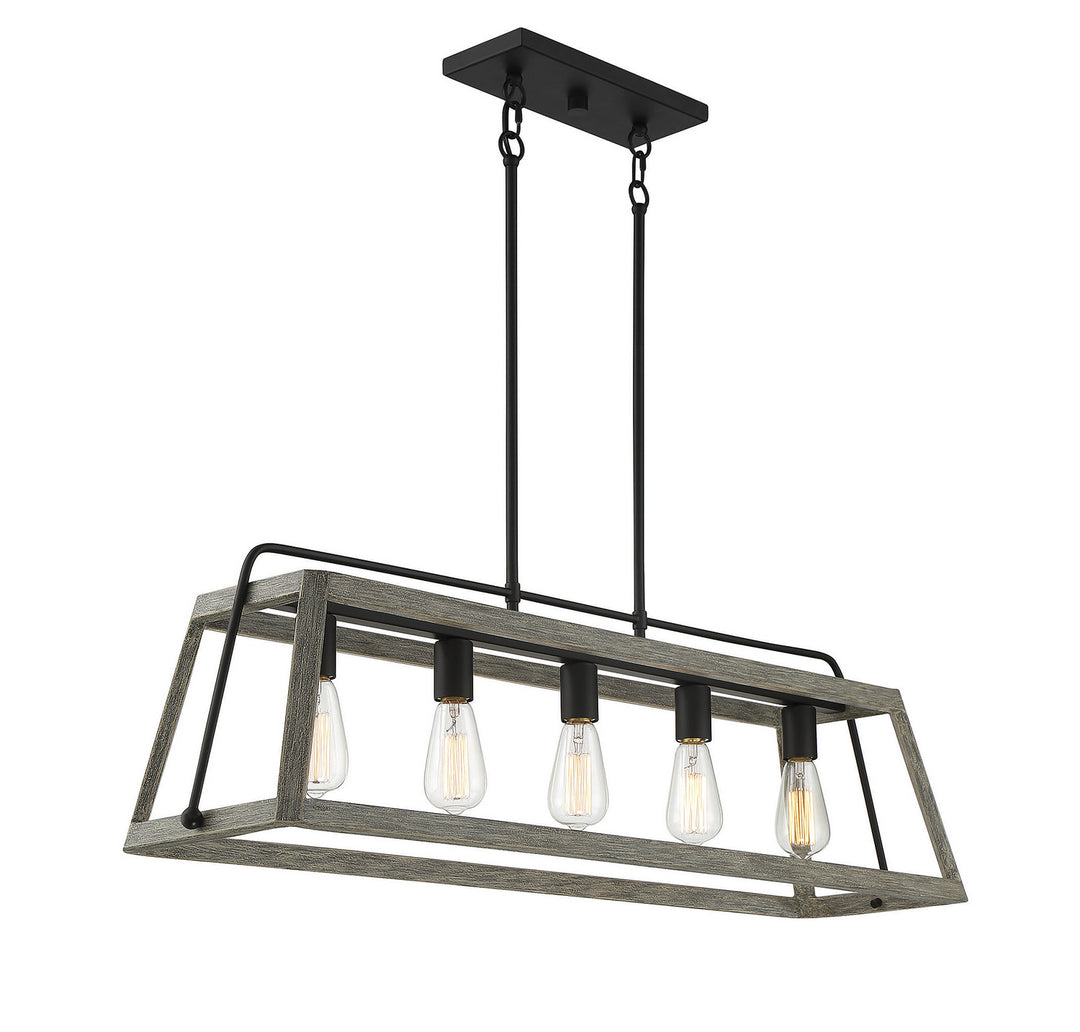 Savoy House Hasting Five Light Linear Chandelier