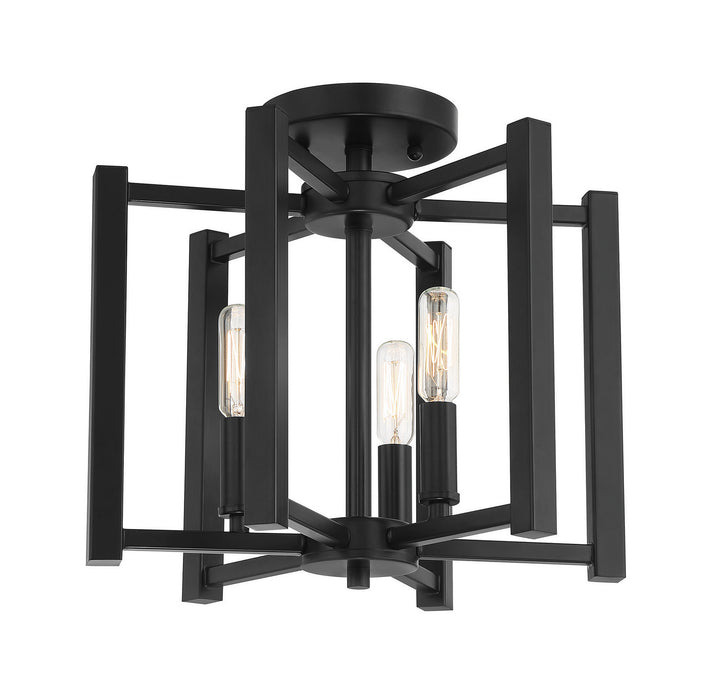 Savoy House Benson Three Light Semi-Flush Mount