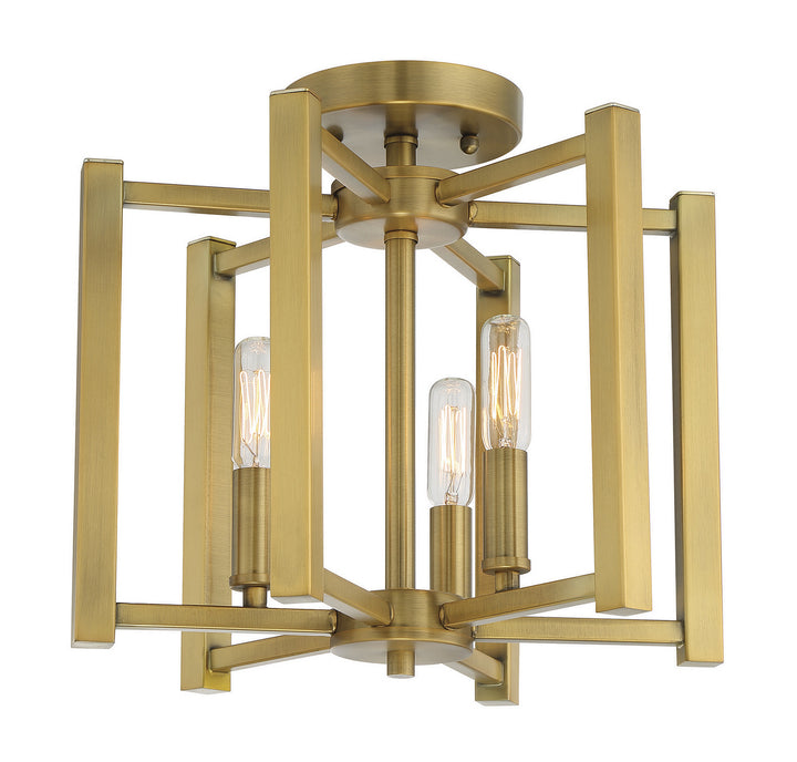 Savoy House Benson Three Light Semi-Flush Mount