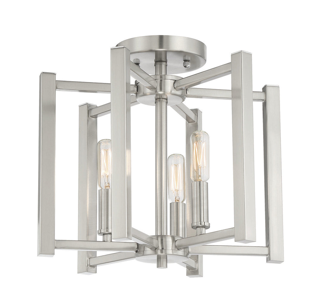 Savoy House Benson Three Light Semi-Flush Mount