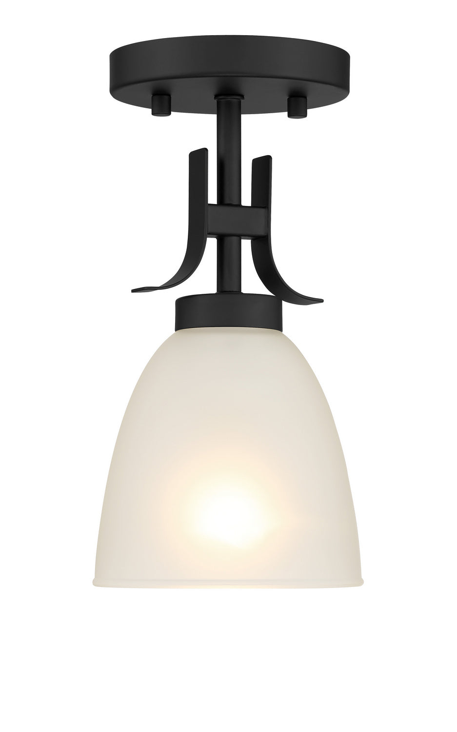 Minka Lavery Kaitlen One Light Pendant / Semi Flush in Coal