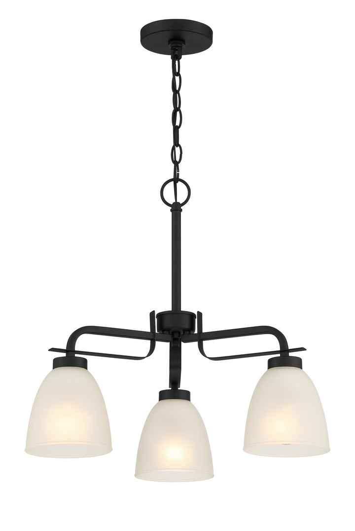 Minka Lavery Kaitlen Three Light Semi Flush / Chandelier in Coal