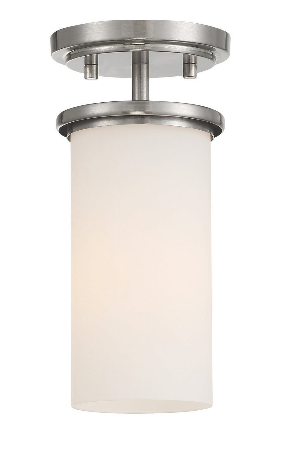 Minka Lavery Haisley One Light Pendant / Semi Flush in Brushed Nickel