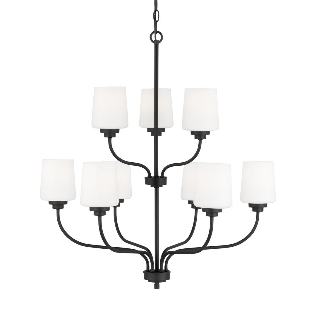 Generation Lighting. Nine Light Chandelier