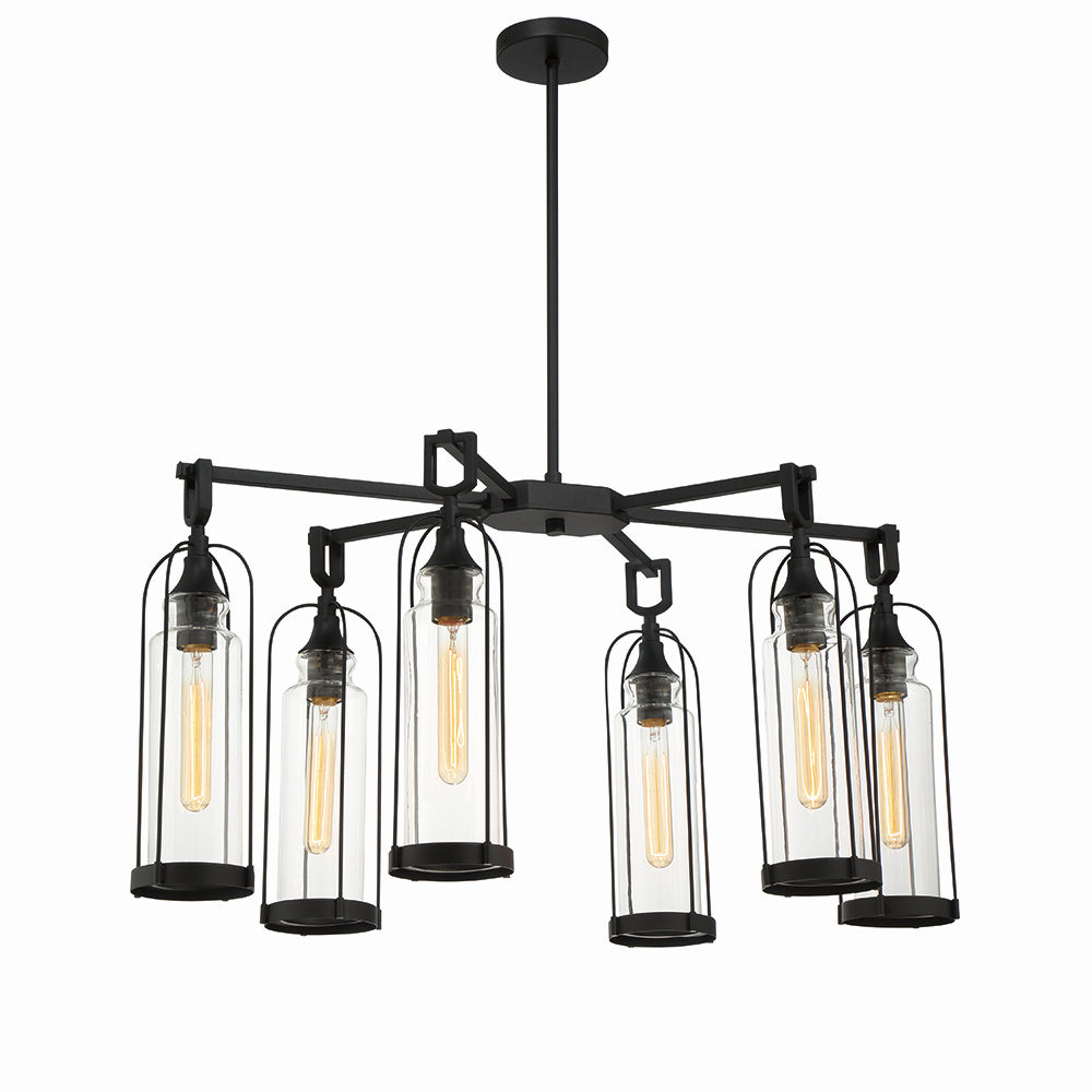 Eurofase Six Light Outdoor Chandelier