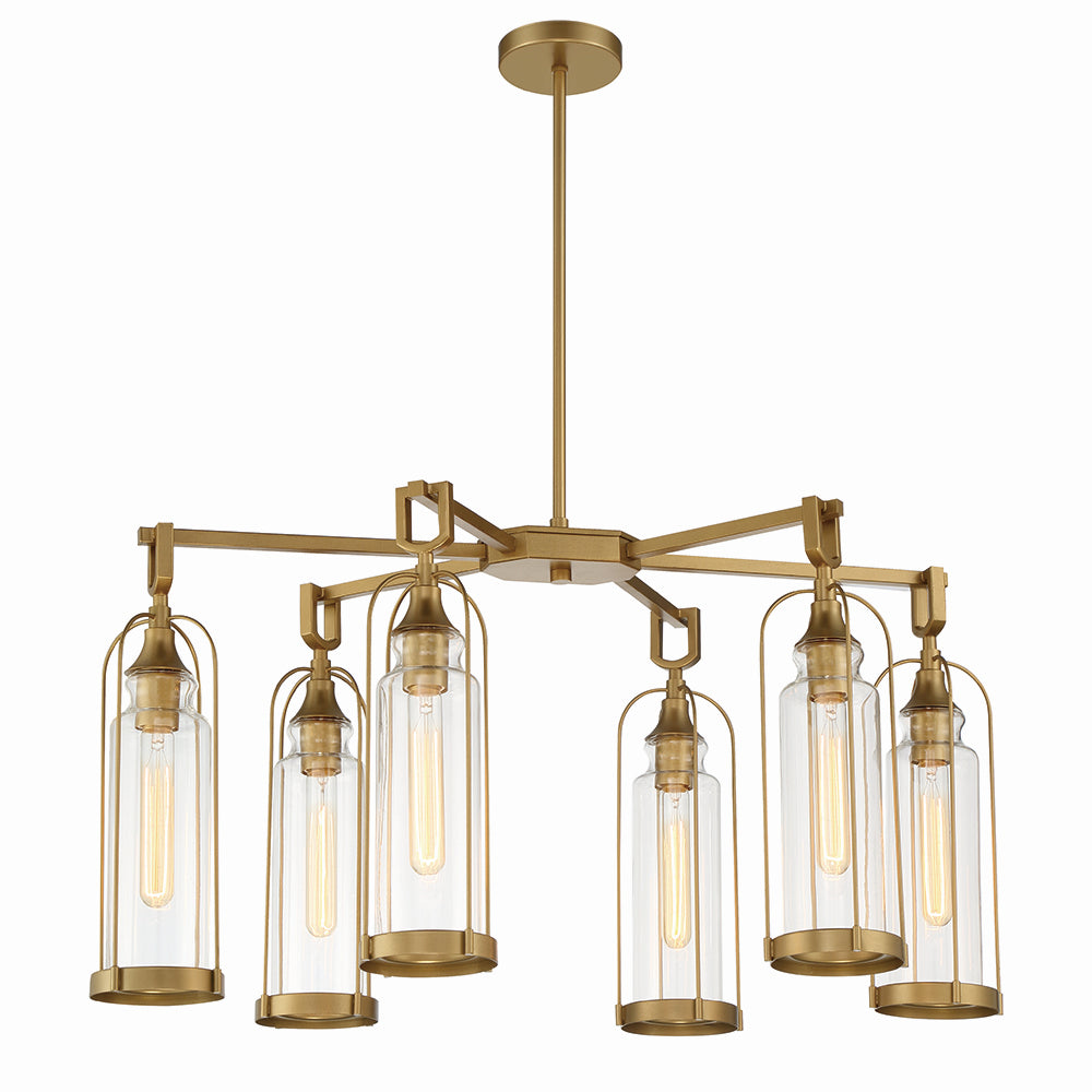 Eurofase Six Light Outdoor Chandelier