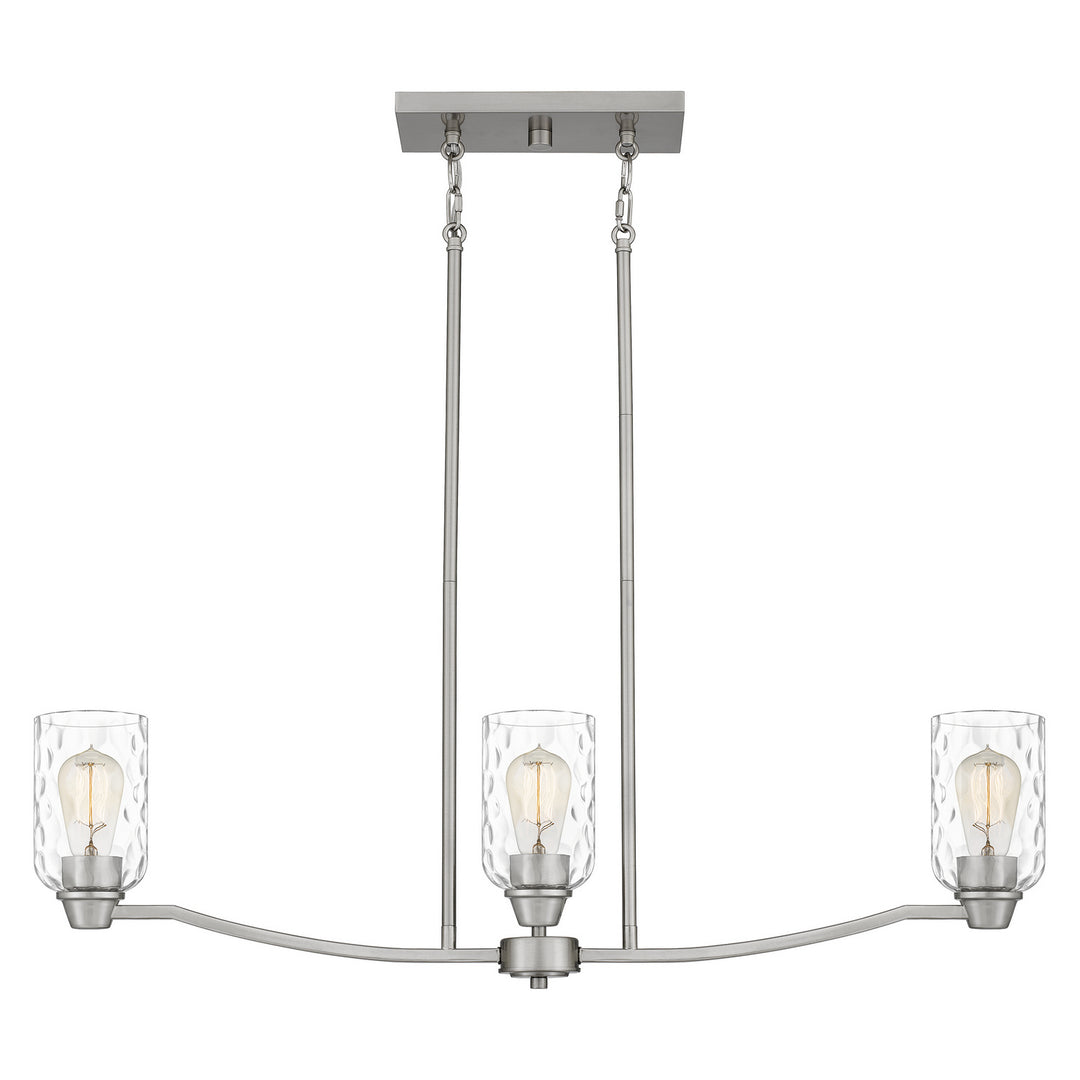 Quoizel Three Light Linear Chandelier