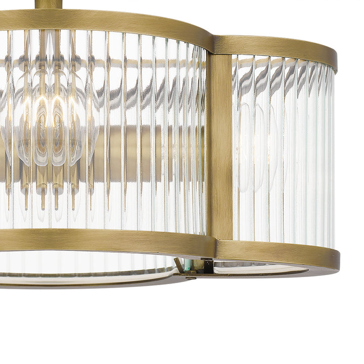 Quoizel Four Light Semi-Flush Mount