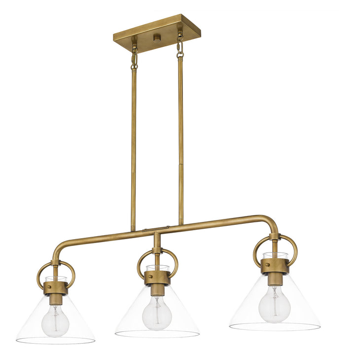 Quoizel Three Light Linear Chandelier