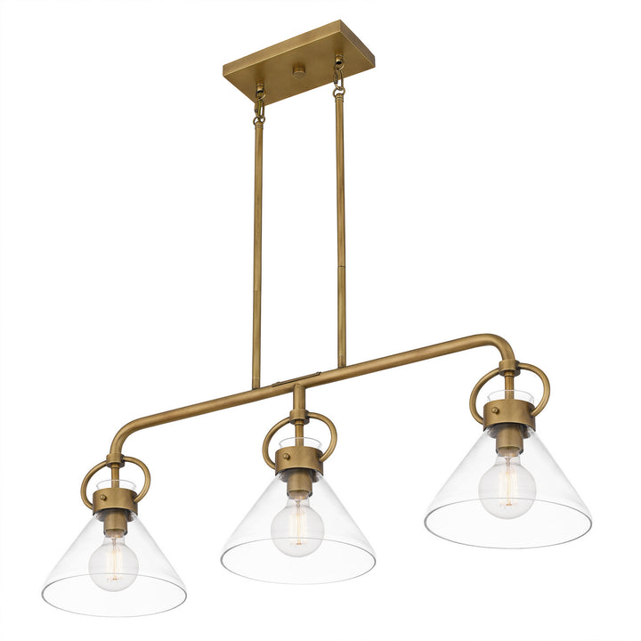 Quoizel Three Light Linear Chandelier