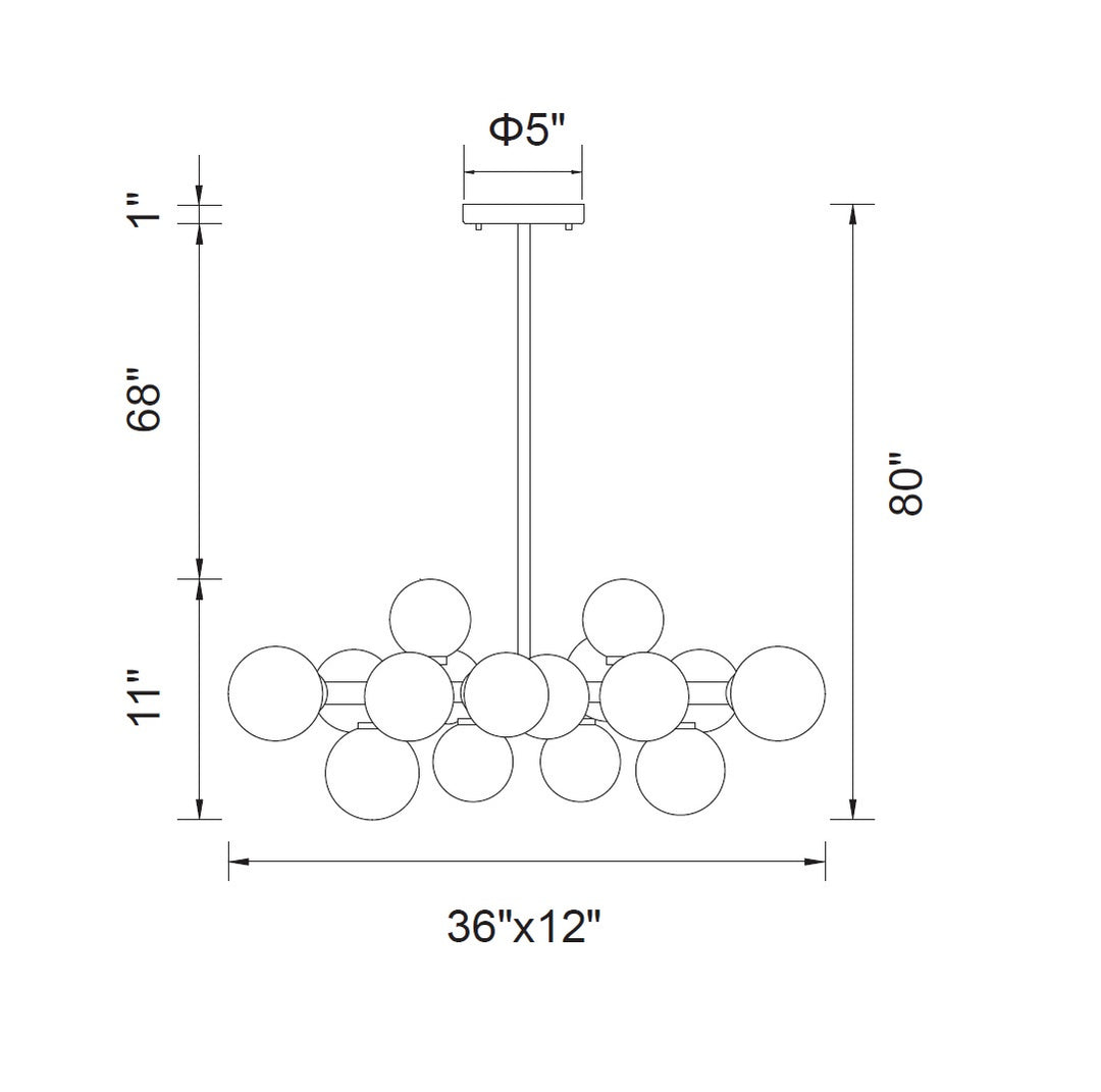 CWI Lighting LED Chandelier