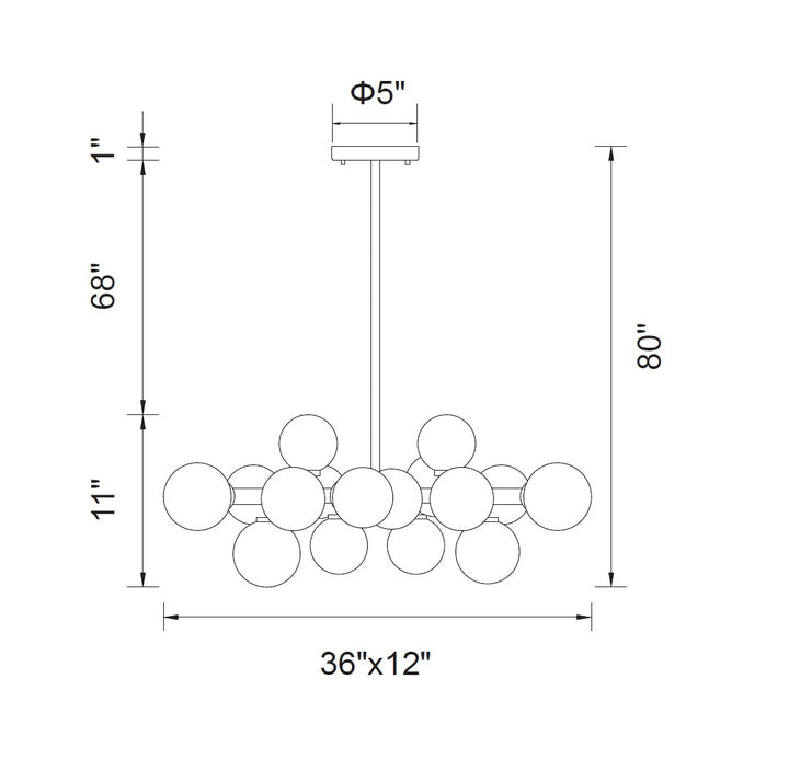 CWI Lighting LED Chandelier