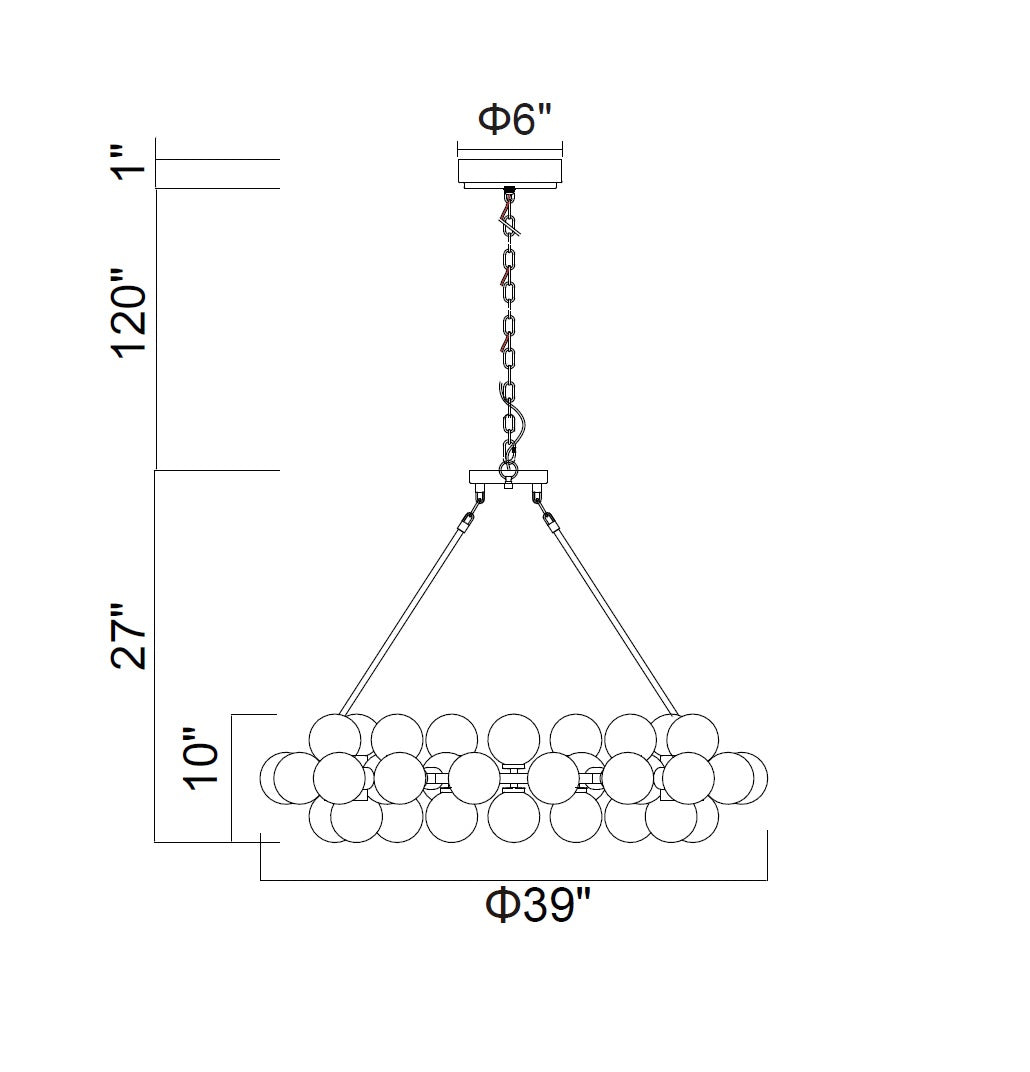 CWI Lighting LED Chandelier