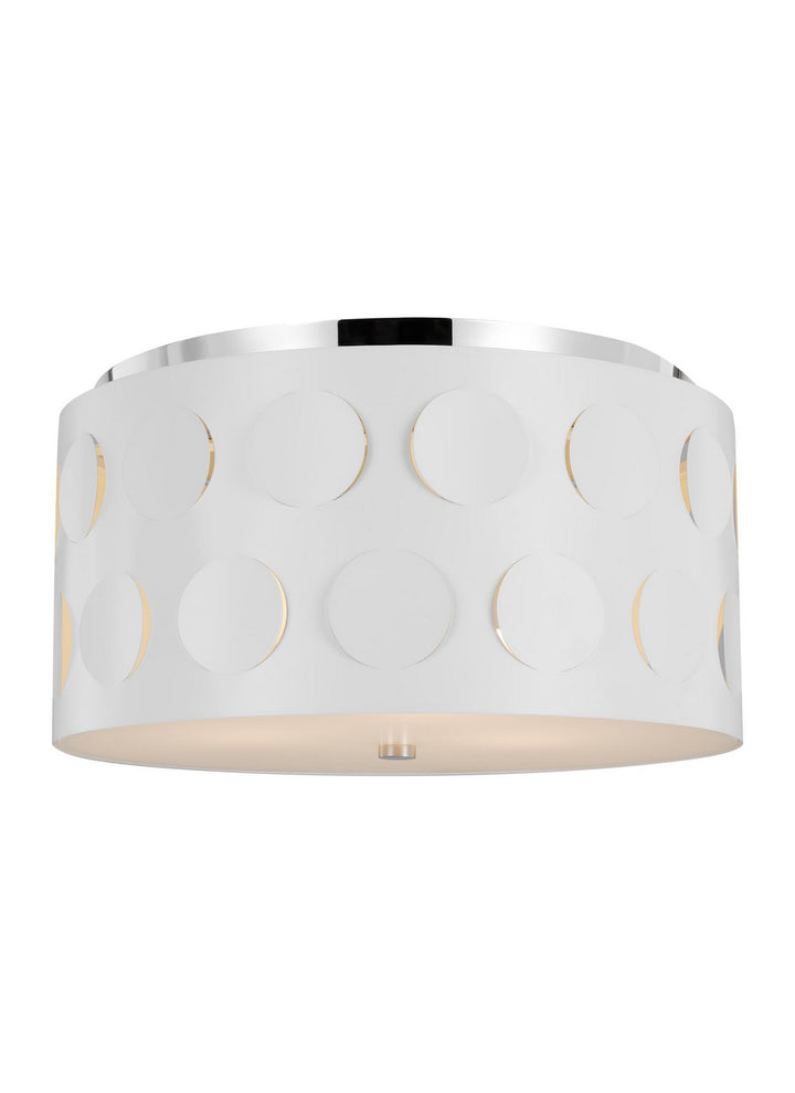 Visual Comfort Studio Three Light Flush Mount