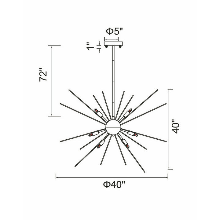 CWI Lighting 14 Light Chandelier