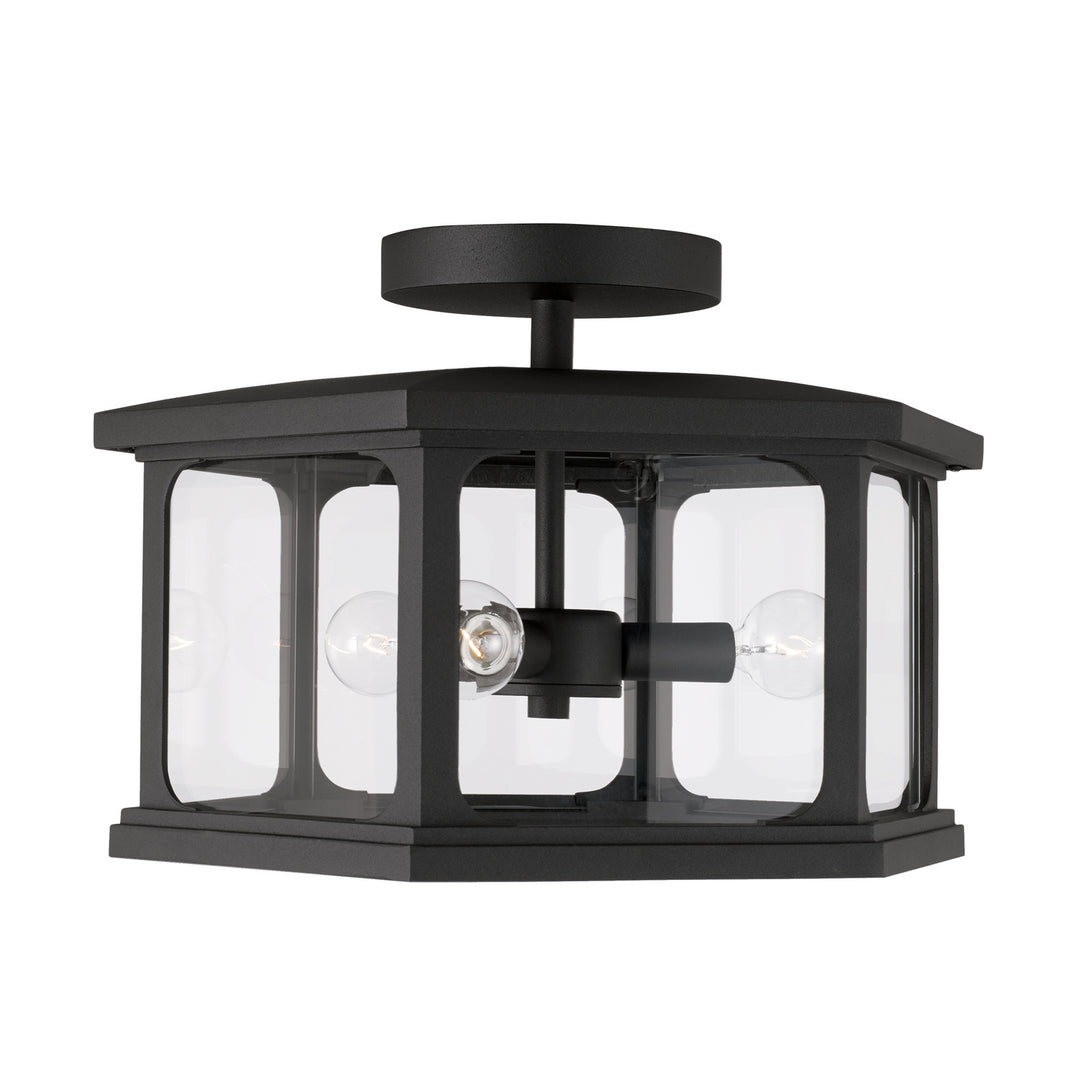 Capital Lighting Three Light Outdoor Semi-Flush Mount