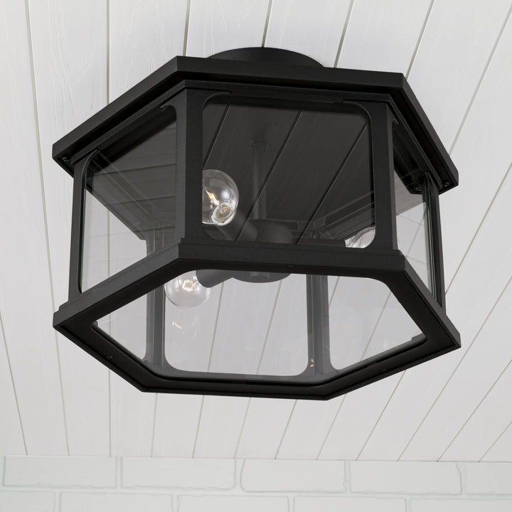 Capital Lighting Three Light Outdoor Semi-Flush Mount