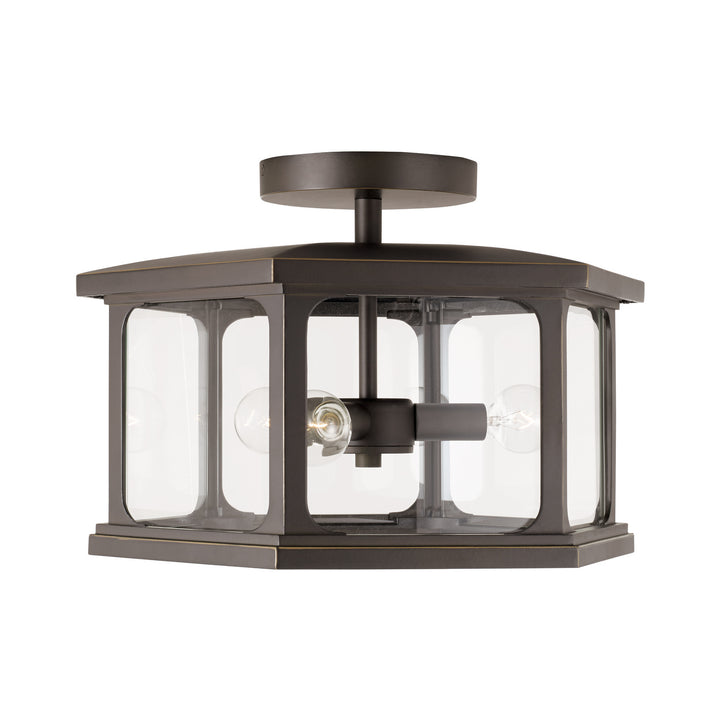 Capital Lighting Three Light Outdoor Semi-Flush Mount