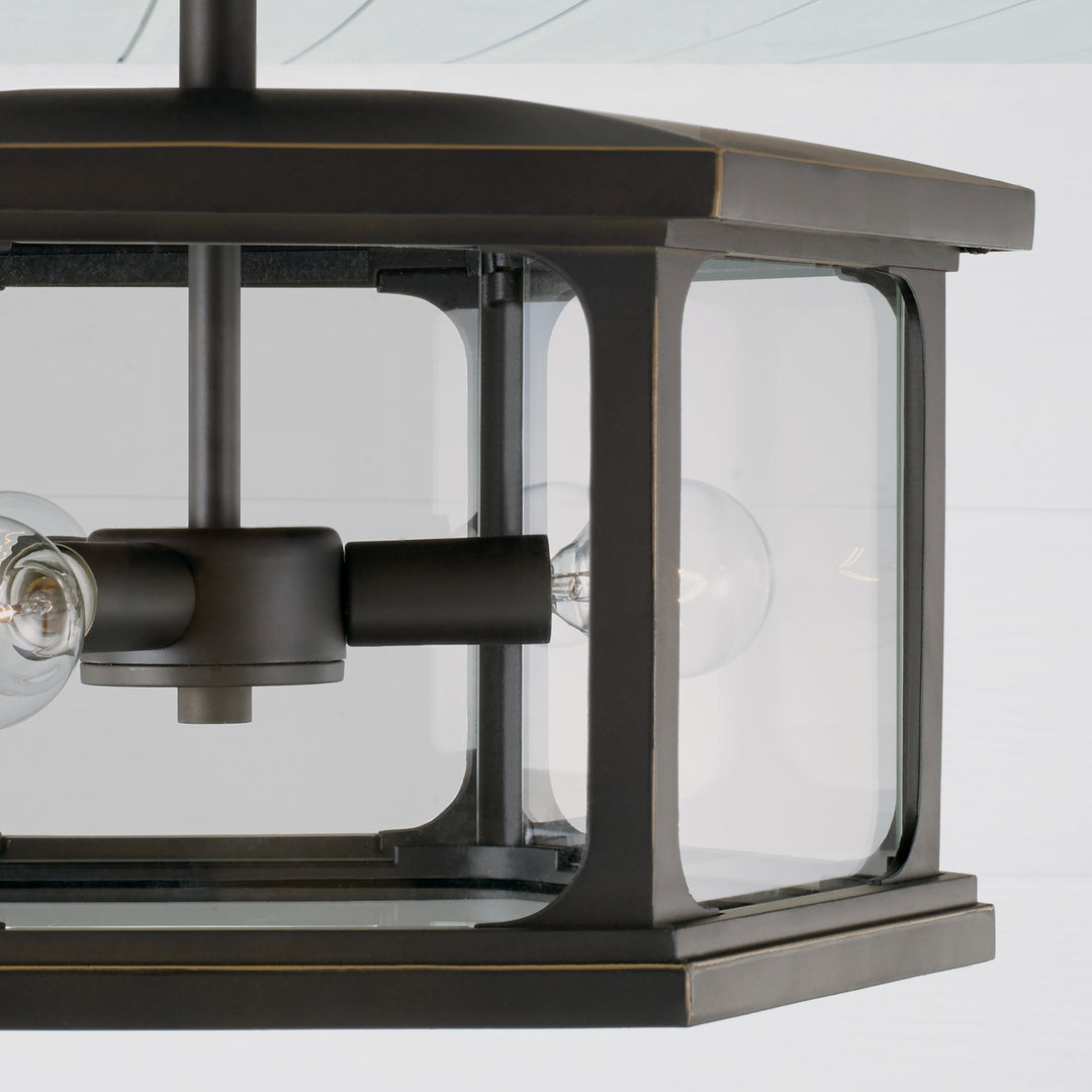 Capital Lighting Three Light Outdoor Semi-Flush Mount