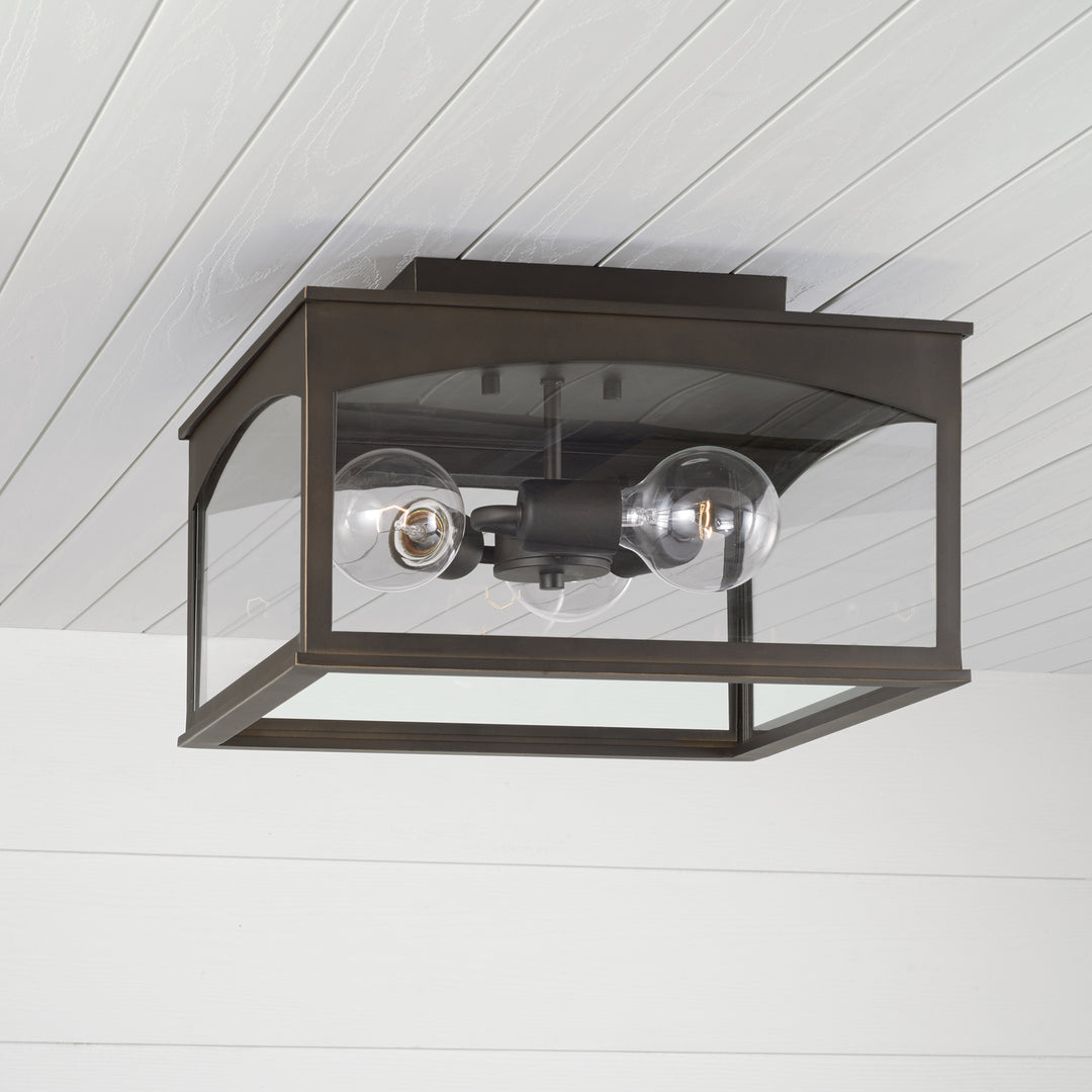 Capital Lighting Three Light Outdoor Flush Mount