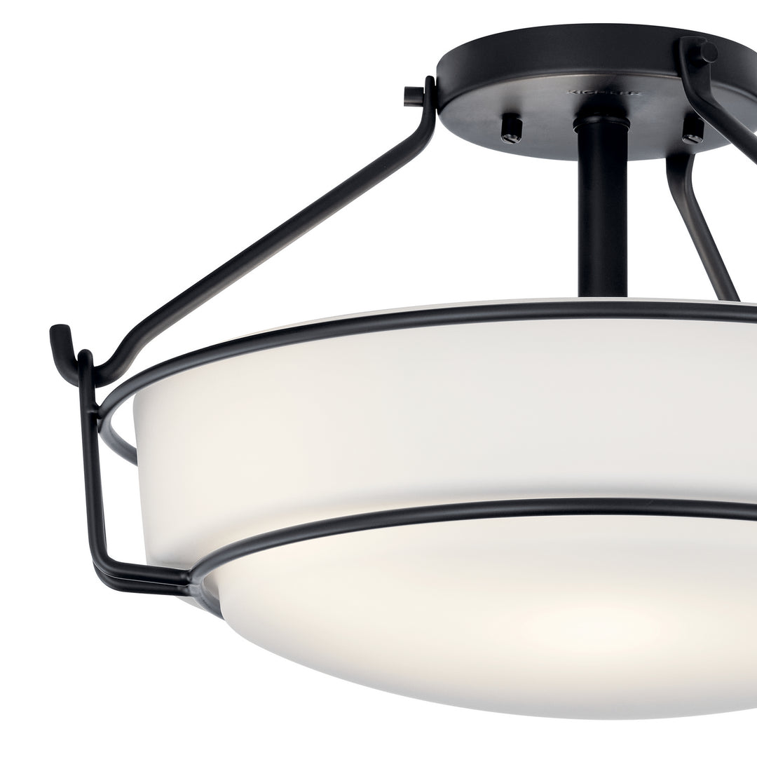 Kichler Three Light Semi Flush Mount