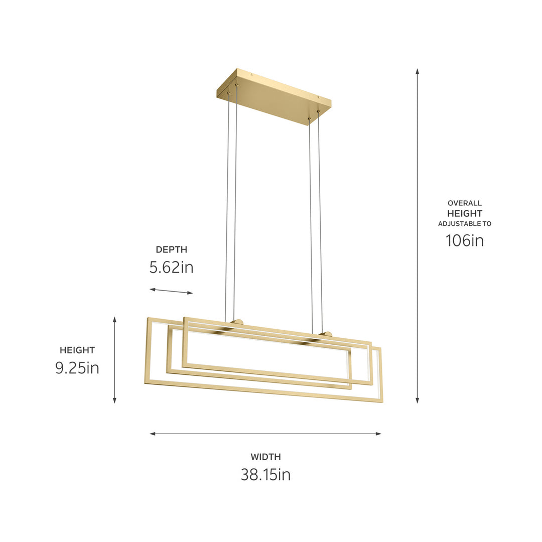 Kichler LED Linear Chandelier