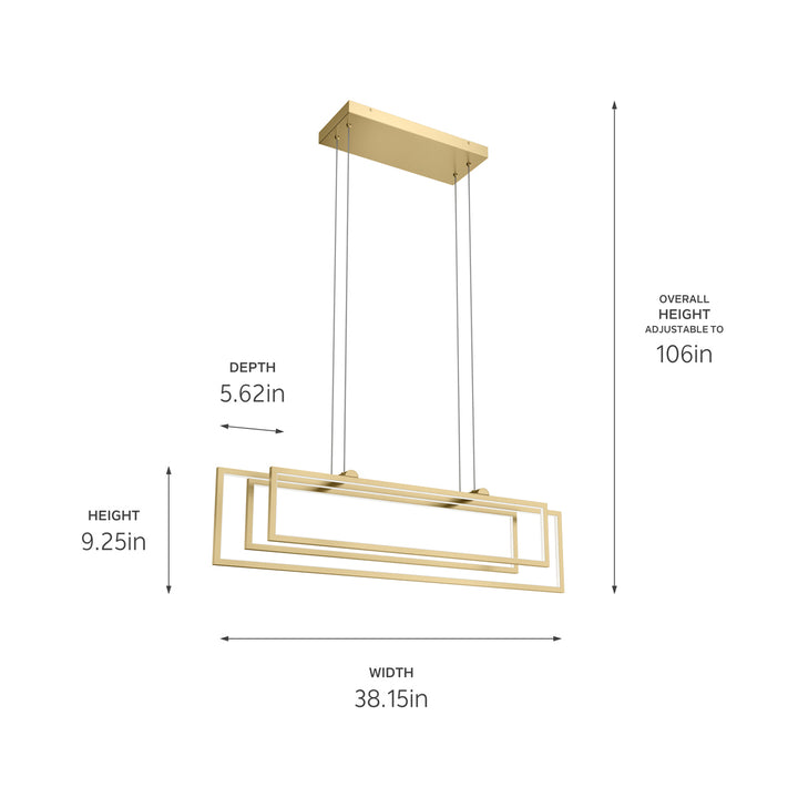 Kichler LED Linear Chandelier