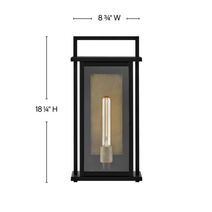 Langston LED Wall Mount in Black