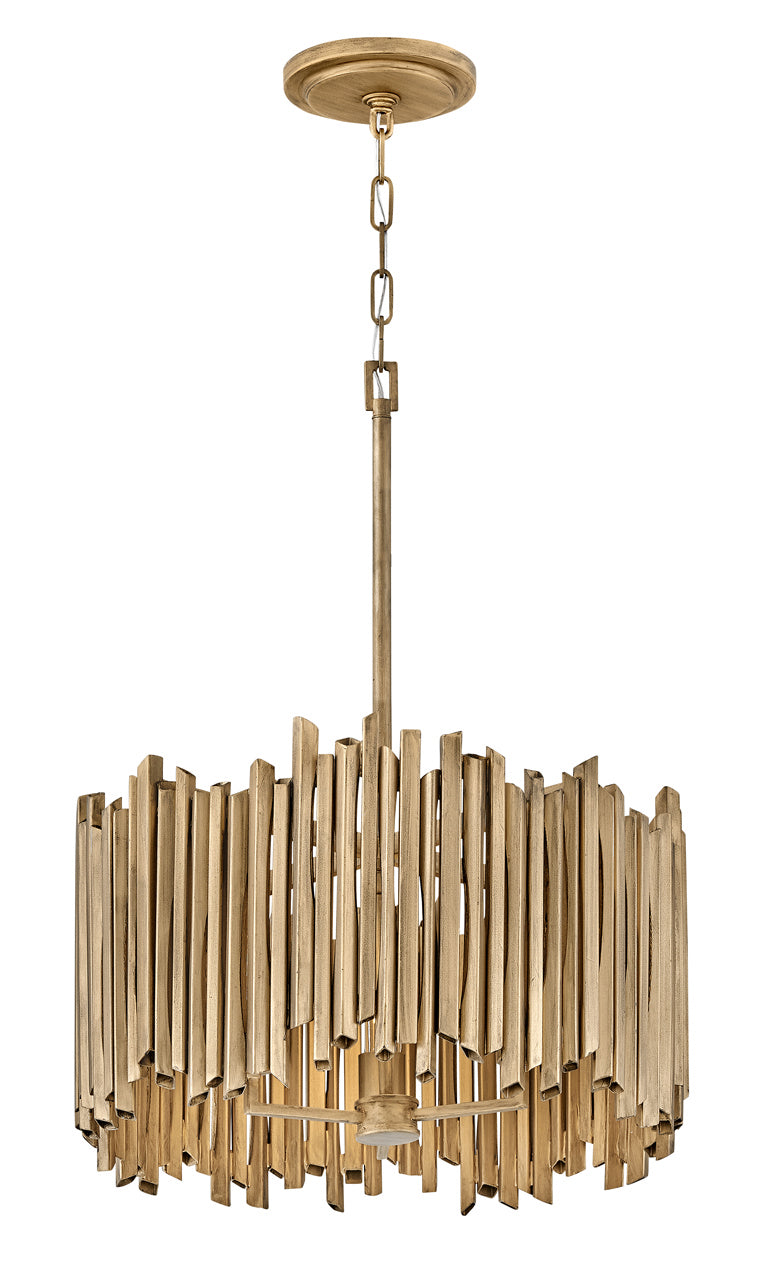 Roca LED Pendant in Burnished Gold