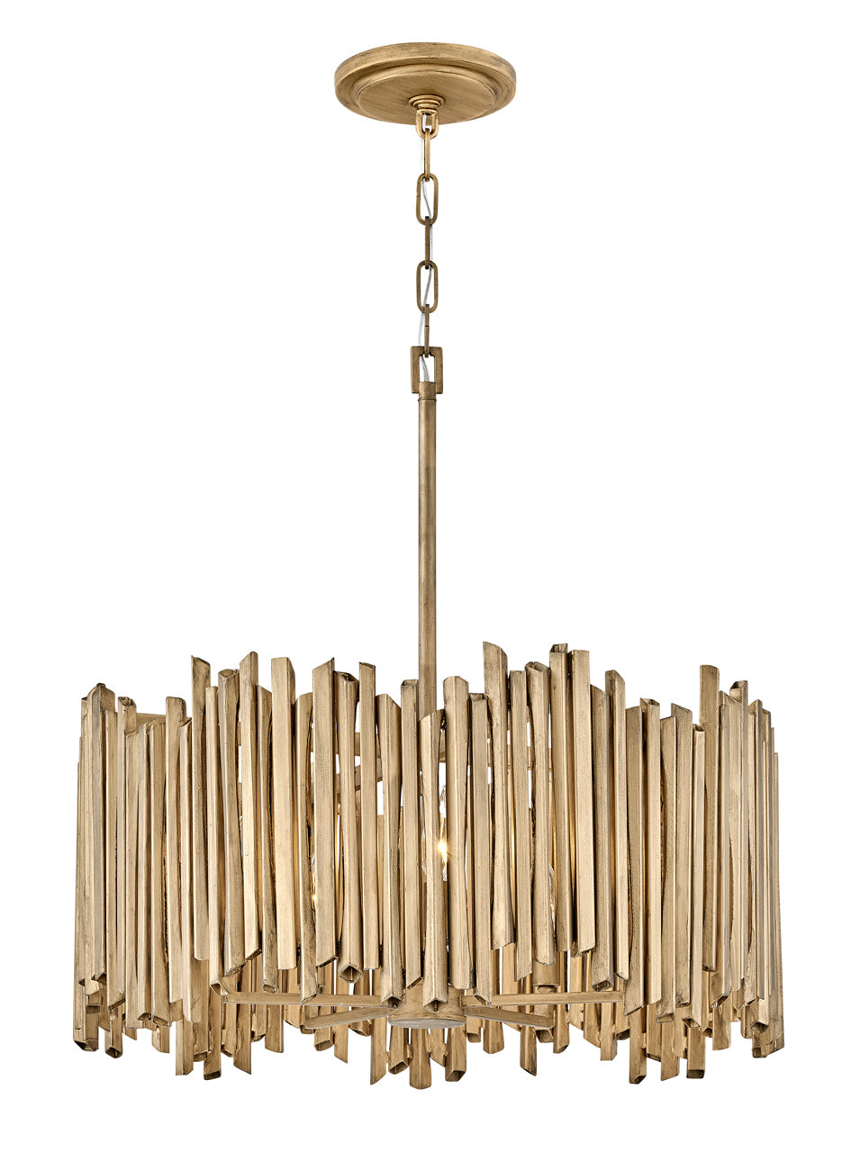 Roca LED Pendant in Burnished Gold