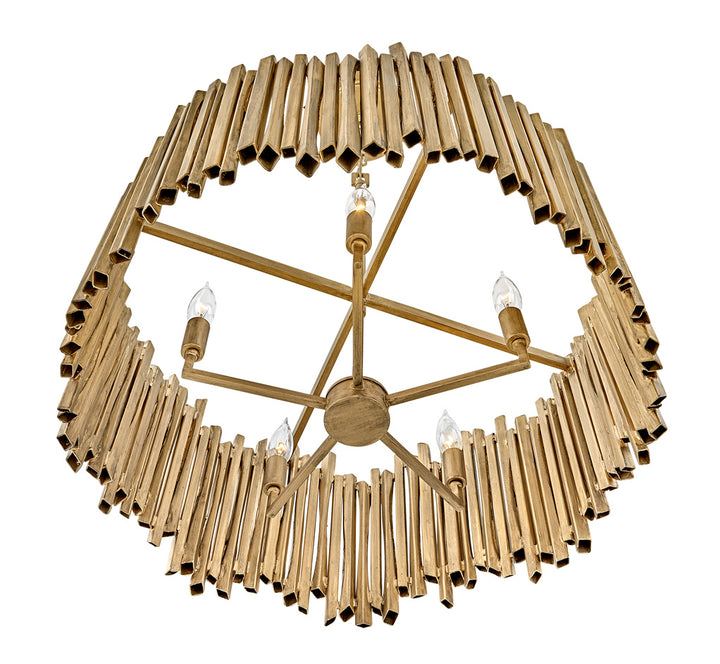 Roca LED Pendant in Burnished Gold