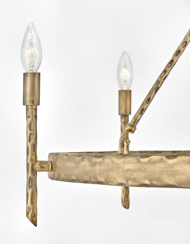 Tress LED Pendant in Champagne Gold