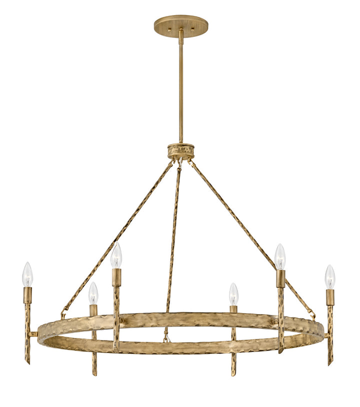 Tress LED Chandelier in Champagne Gold