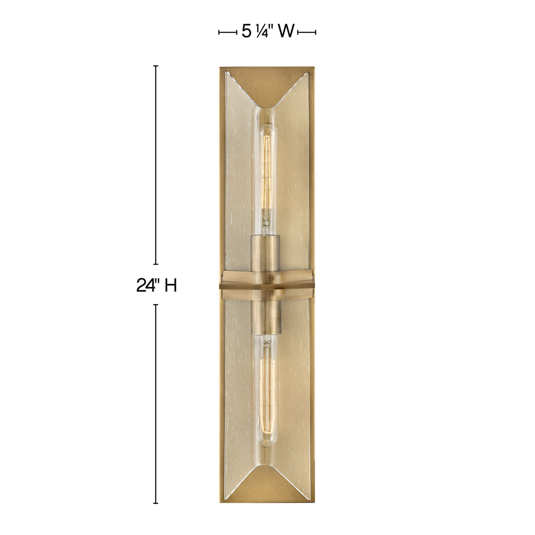 Astoria LED Vanity in Heritage Brass