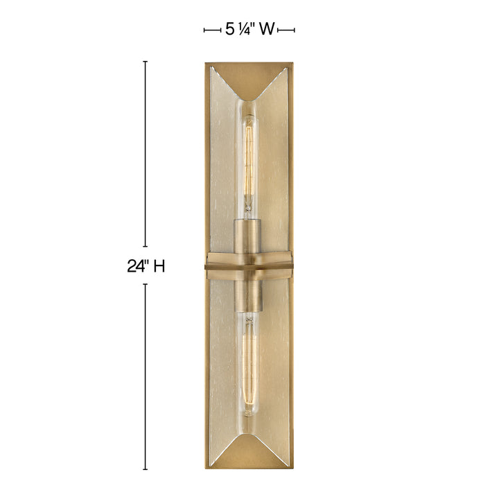 Astoria LED Vanity in Heritage Brass
