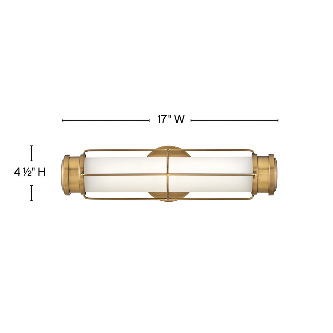 Saylor LED Wall Sconce in Heritage Brass