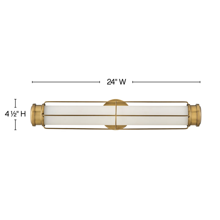 Saylor LED Wall Sconce in Heritage Brass