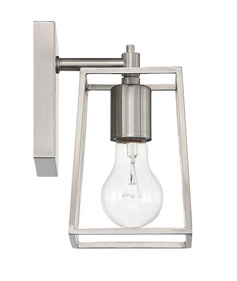 Dunn One Light Wall Sconce in Brushed Polished Nickel