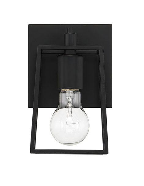 Dunn One Light Wall Sconce in Flat Black