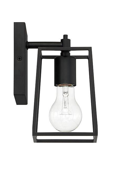 Dunn One Light Wall Sconce in Flat Black