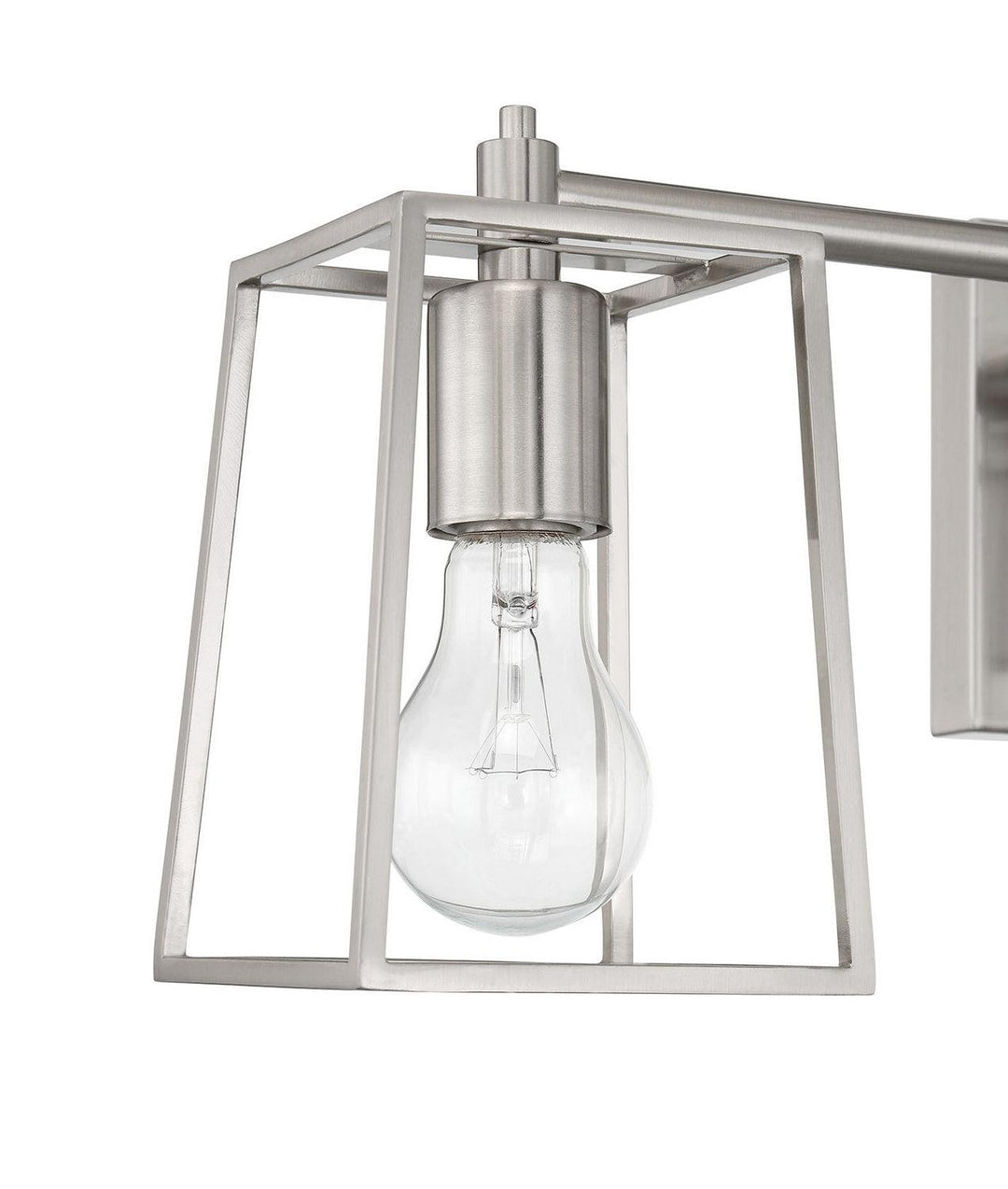 Dunn Three Light Vanity in Brushed Polished Nickel