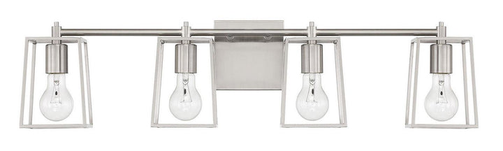 Dunn Four Light Vanity in Brushed Polished Nickel