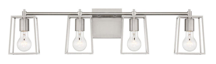 Dunn Four Light Vanity in Brushed Polished Nickel