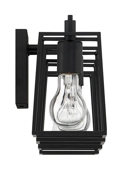 Dunn Four Light Vanity in Flat Black